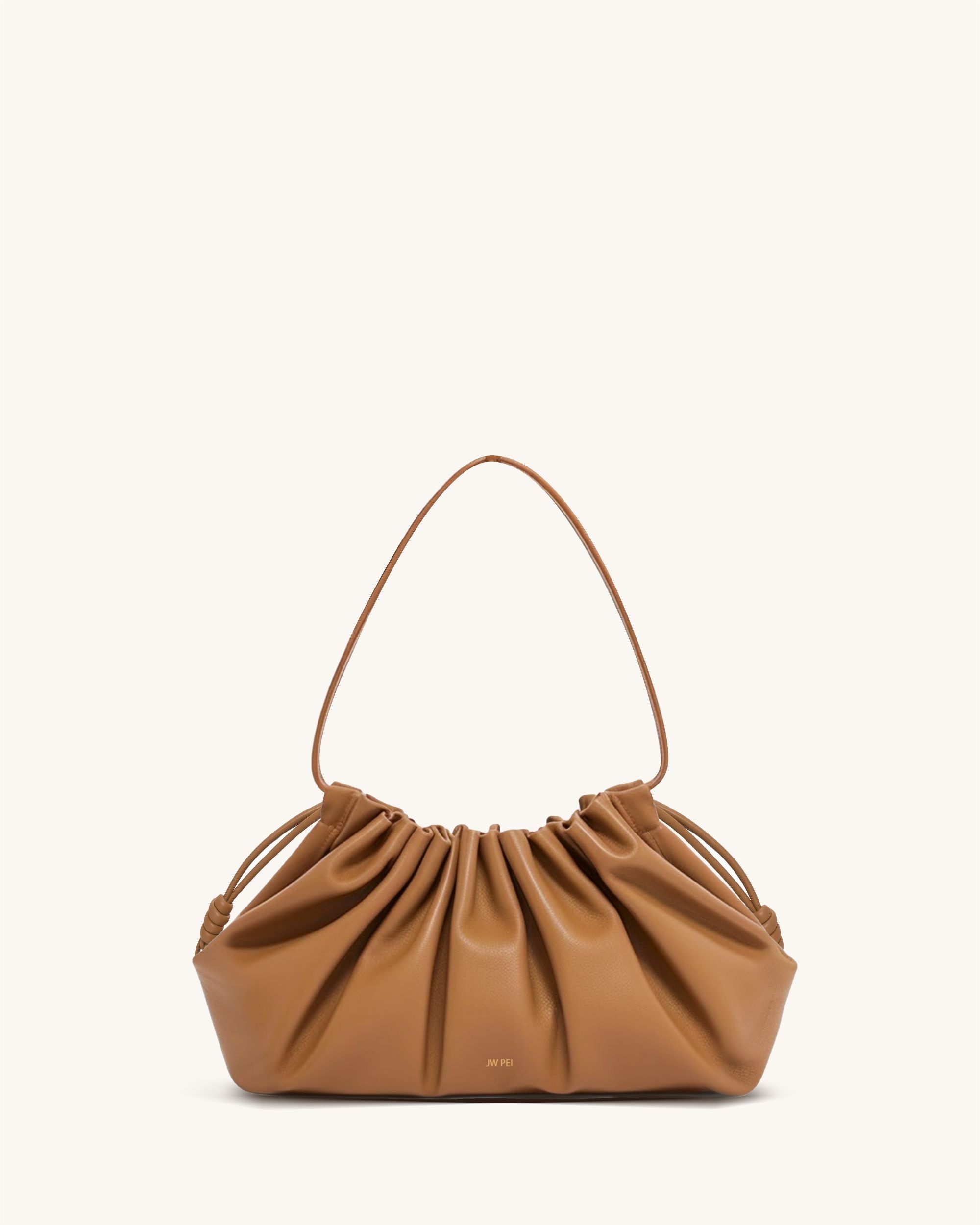 Hilary Ruched Crossbody Bag - Brown sold by JW PEI