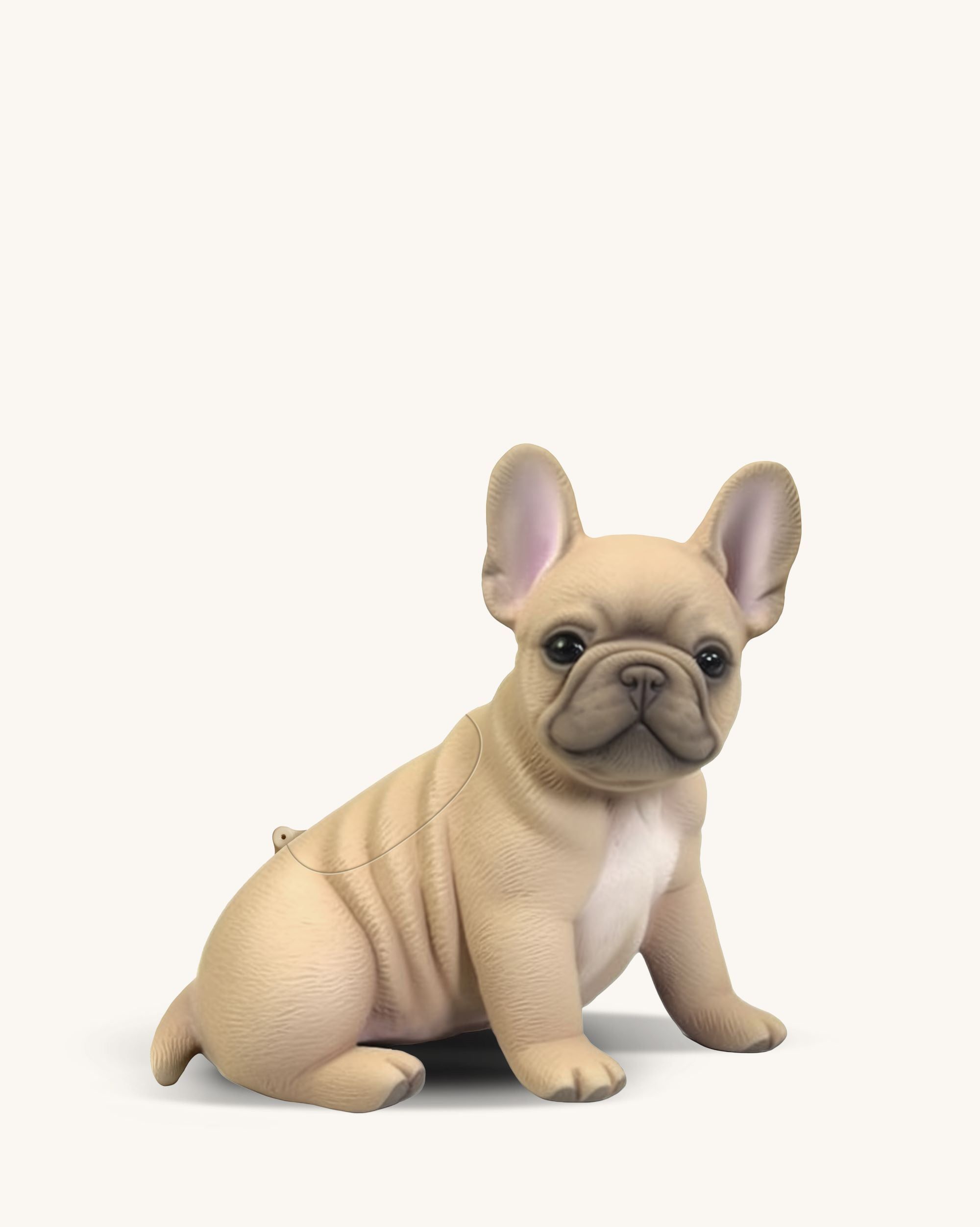 French Bulldog Clutch Bag - Cane Sugar | Parallel 