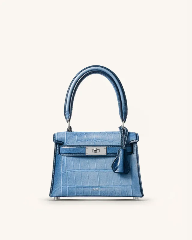 Polly Top Handle Bag - Blue sold by JW PEI