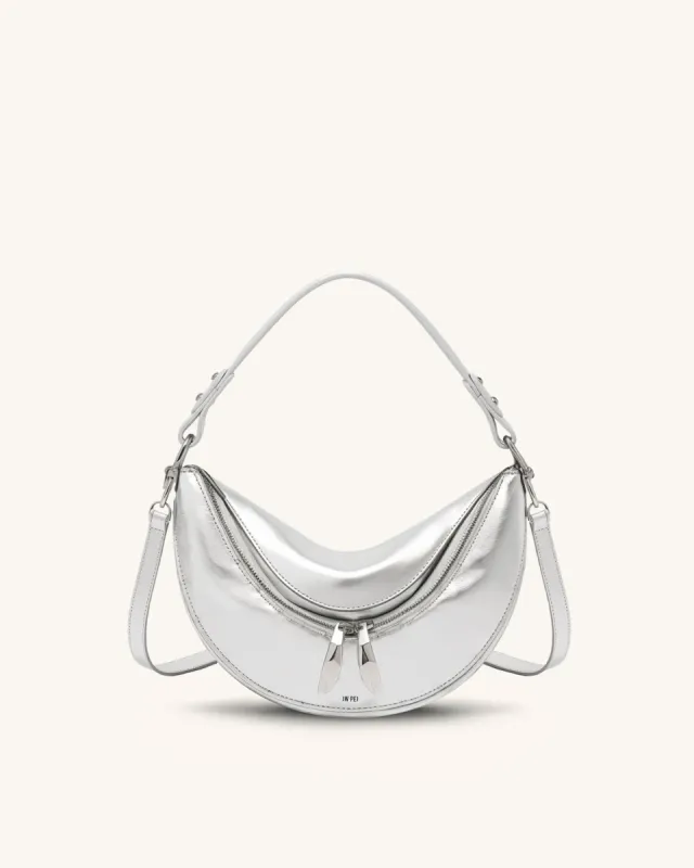 Cecily Shoulder Bag - Silver sold by JW PEI
