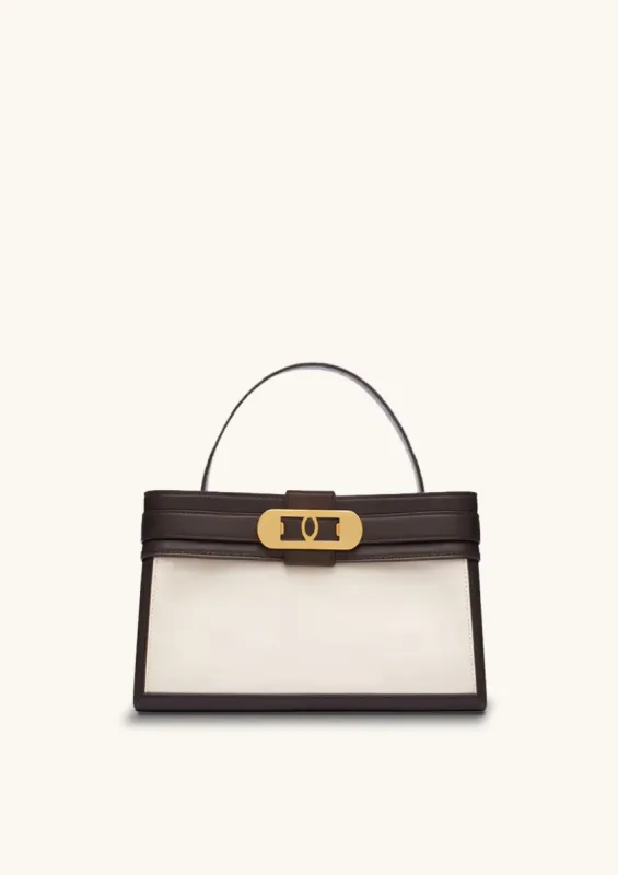 Patsy Canvas Top Handle bag - Ivory White made by JW PEI