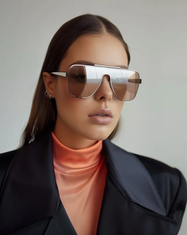 Marley Aviator Style Sunglasses - Silver sold by JW PEI