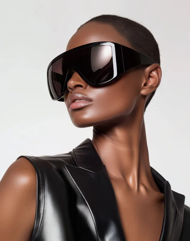 Olalla Square Frame Sunglasses - Black sold by JW PEI