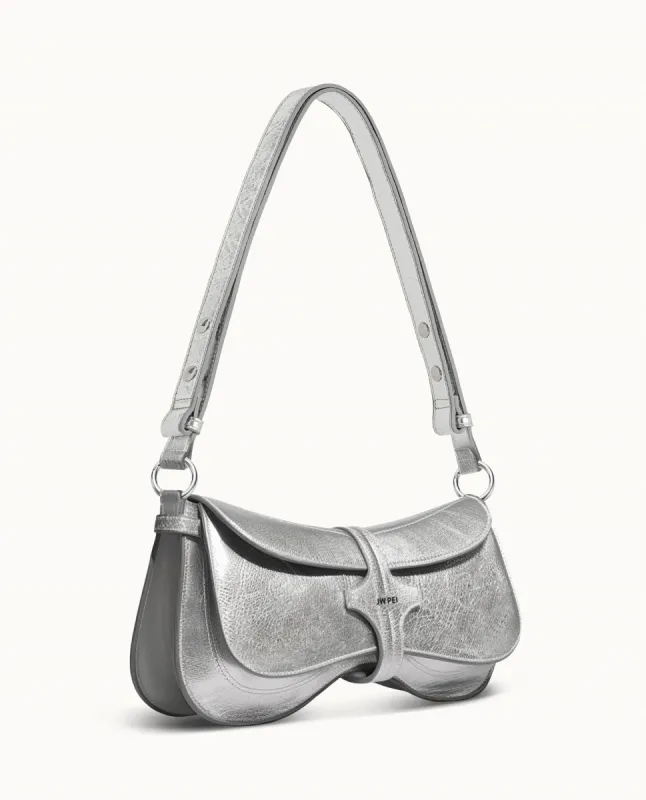Noella Shoulder Bag - Silver sold by JW PEI