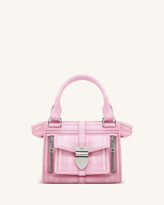Jayda Suede Tote Bag - Pink sold by JW PEI