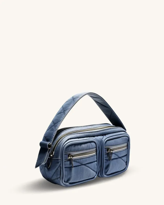 Imogen Denim Crossbody Bag - Blue sold by JW PEI