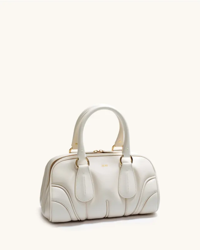 Laoise Stuffed Handle Bag - White made by JW PEI