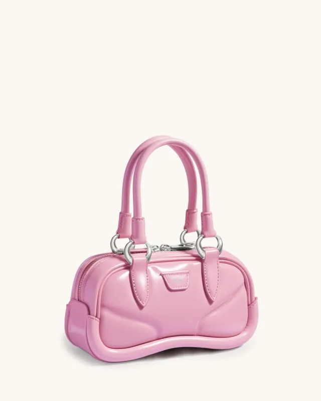 Mina puffed Bowling Bag - Pink made by JW PEI