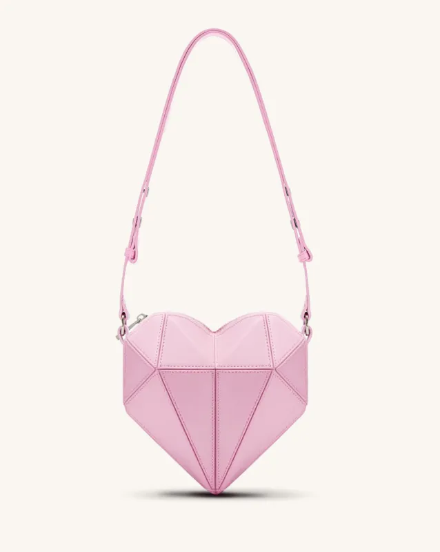 Ursula Heart Shaped Crossbody Bag - Pink sold by JW PEI