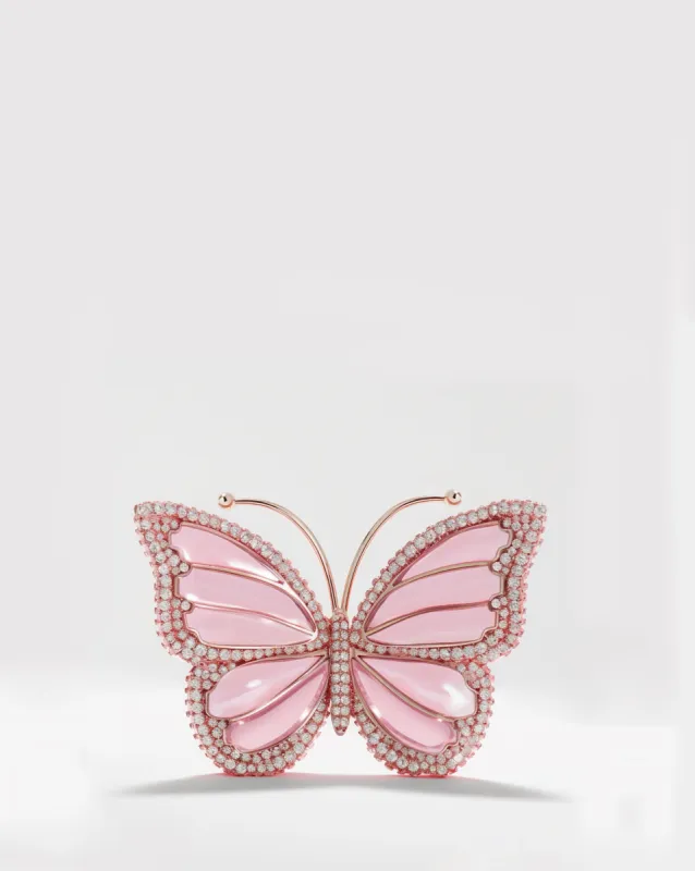 Butterfly Clutch Bag - Pink sold by JW PEI