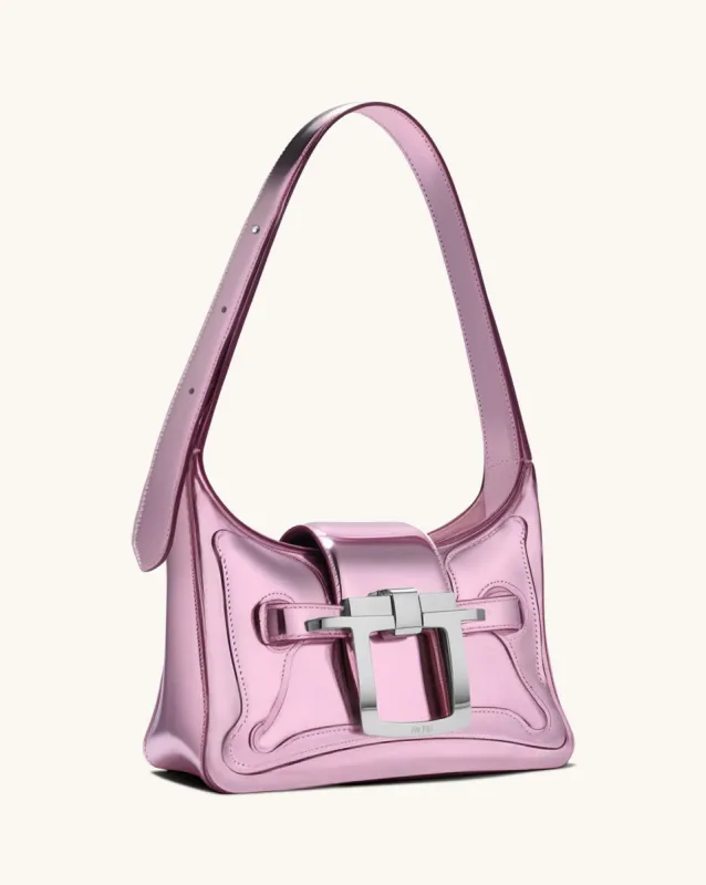 Ayliua Metallic Shoulder Bag - Pink sold by JW PEI