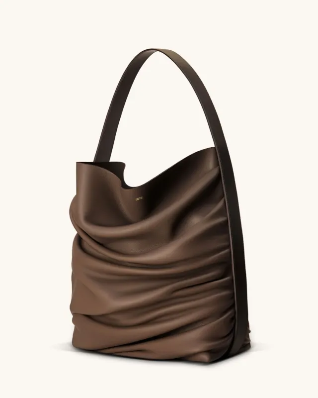 Colin Ruched Tote Bag - Umber made by JW PEI