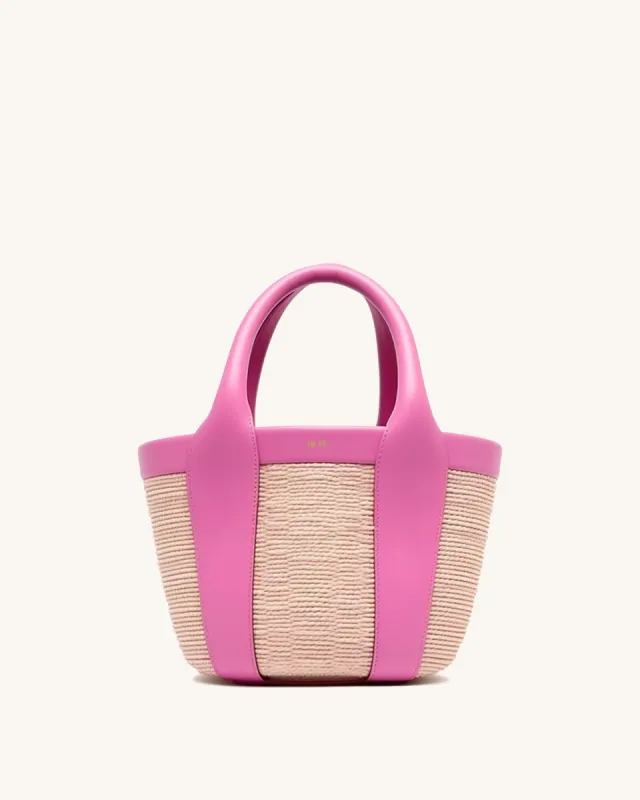Pooja Raffia Tote Bag - Pink sold by JW PEI