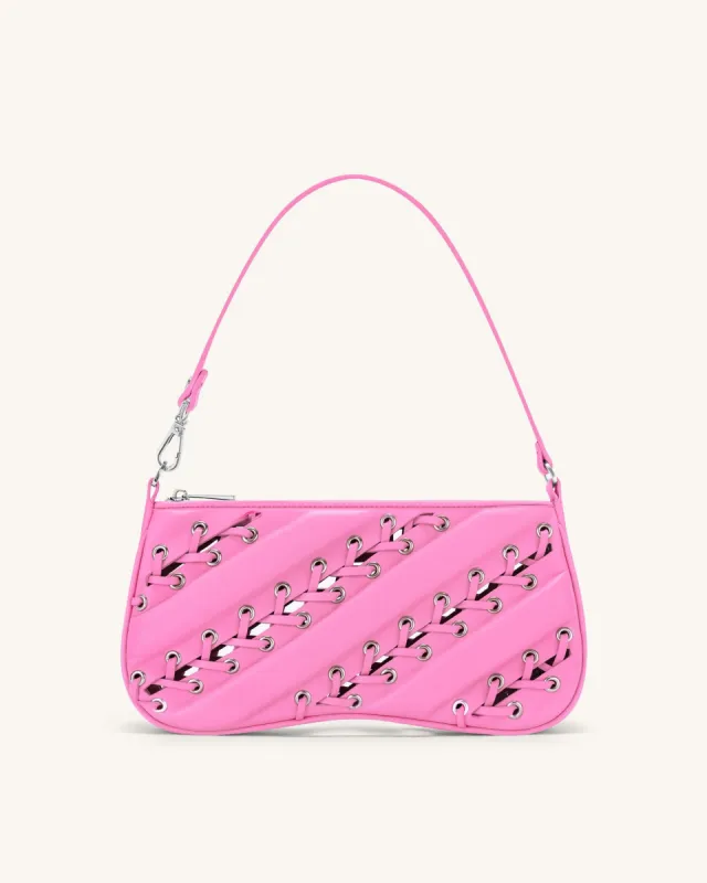Eva Straps Shoulder Bag - Pink sold by JW PEI