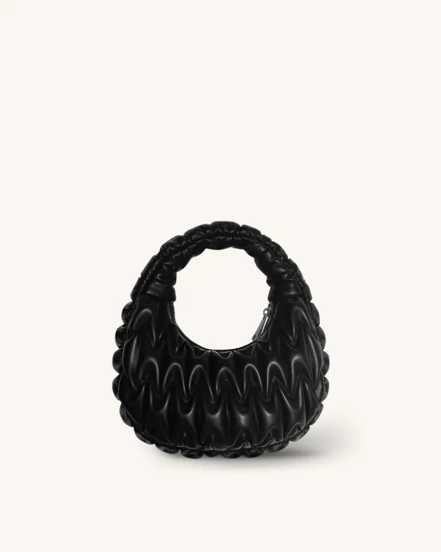 Julia Embroidery Handle Bag - Black sold by JW PEI