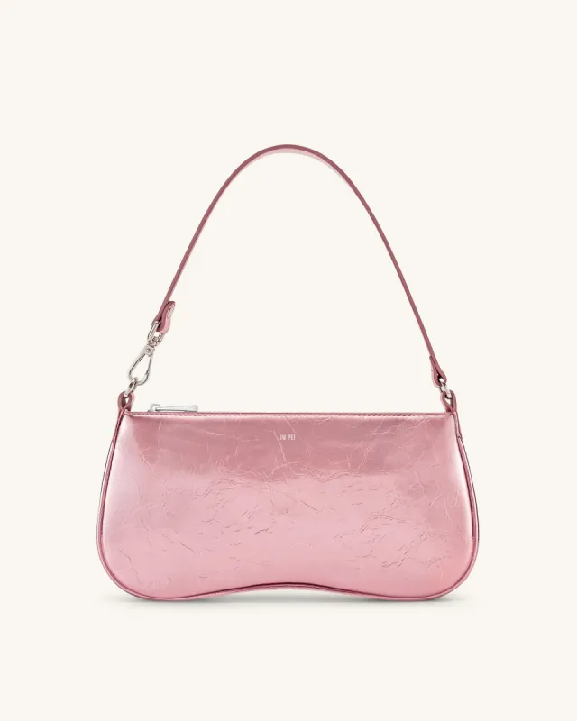Eva Metallic Shoulder Bag - Pink sold by JW PEI