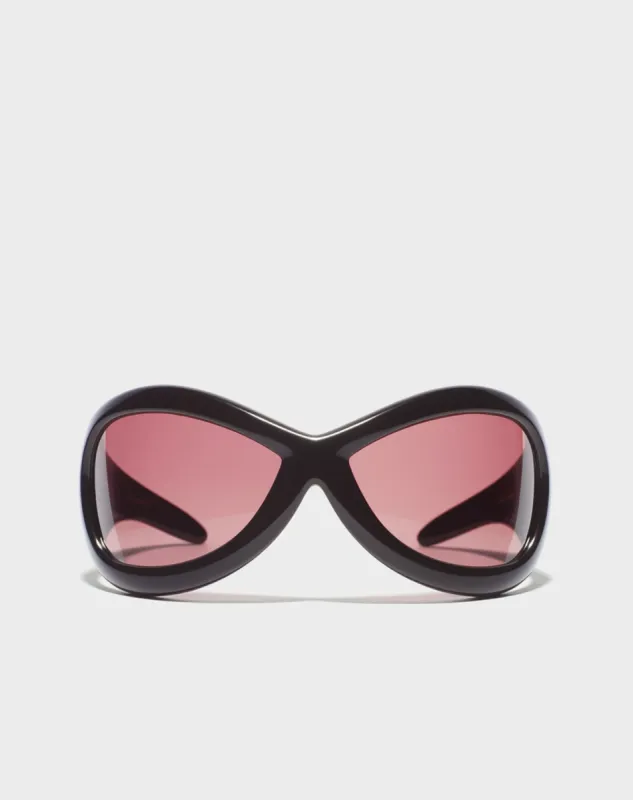 Julieta Round Frame Sunglasses - Black sold by JW PEI