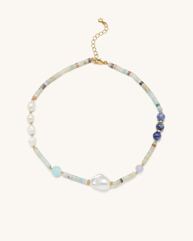 Amazonite Multi Beaded Necklace sold by JW PEI