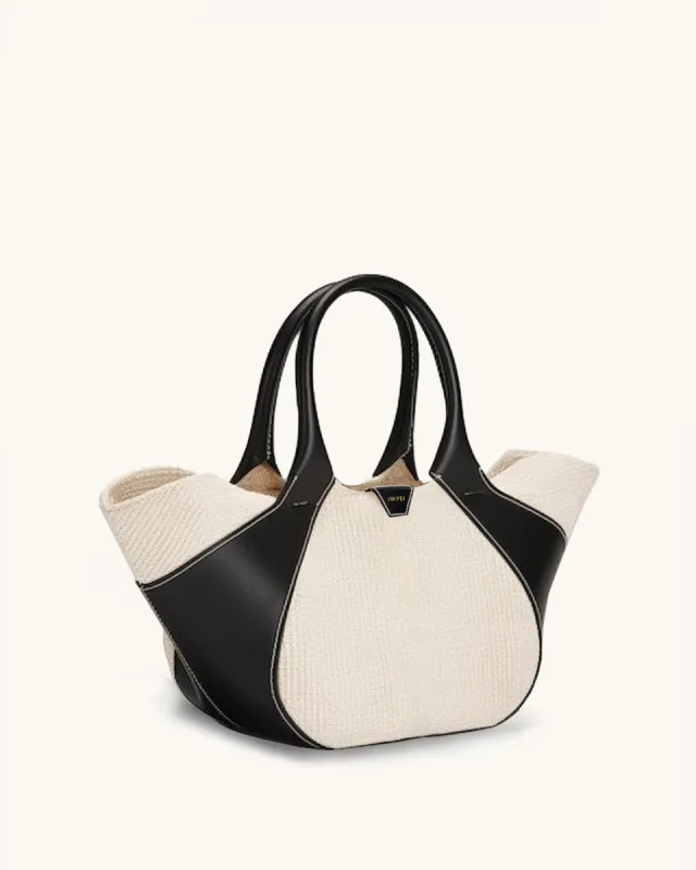 Kassyid Raffia Tote Bag- Ivory sold by JW PEI