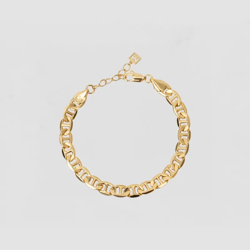 The Flat Mariner Link Bracelet sold by The M Jewelers