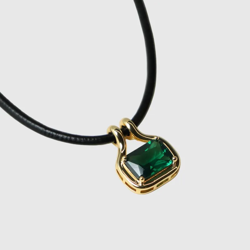 THE NAIA EMERALD PENDANT NECKLACE sold by The M Jewelers