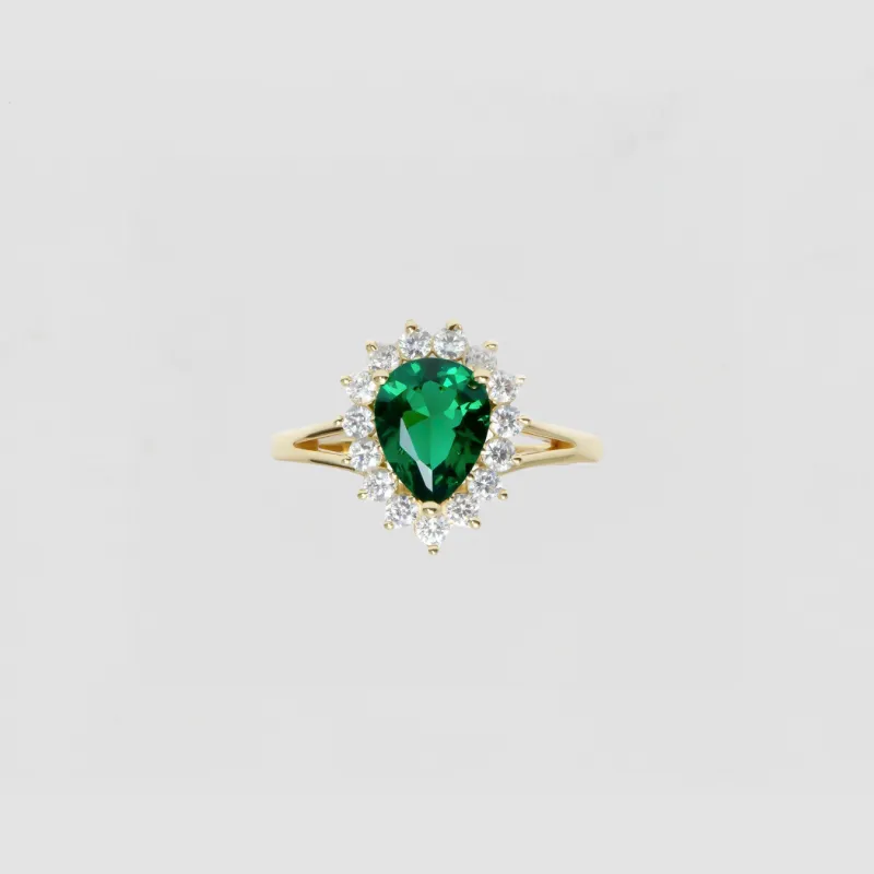 The Green Gemstone Heirloom Ring sold by The M Jewelers