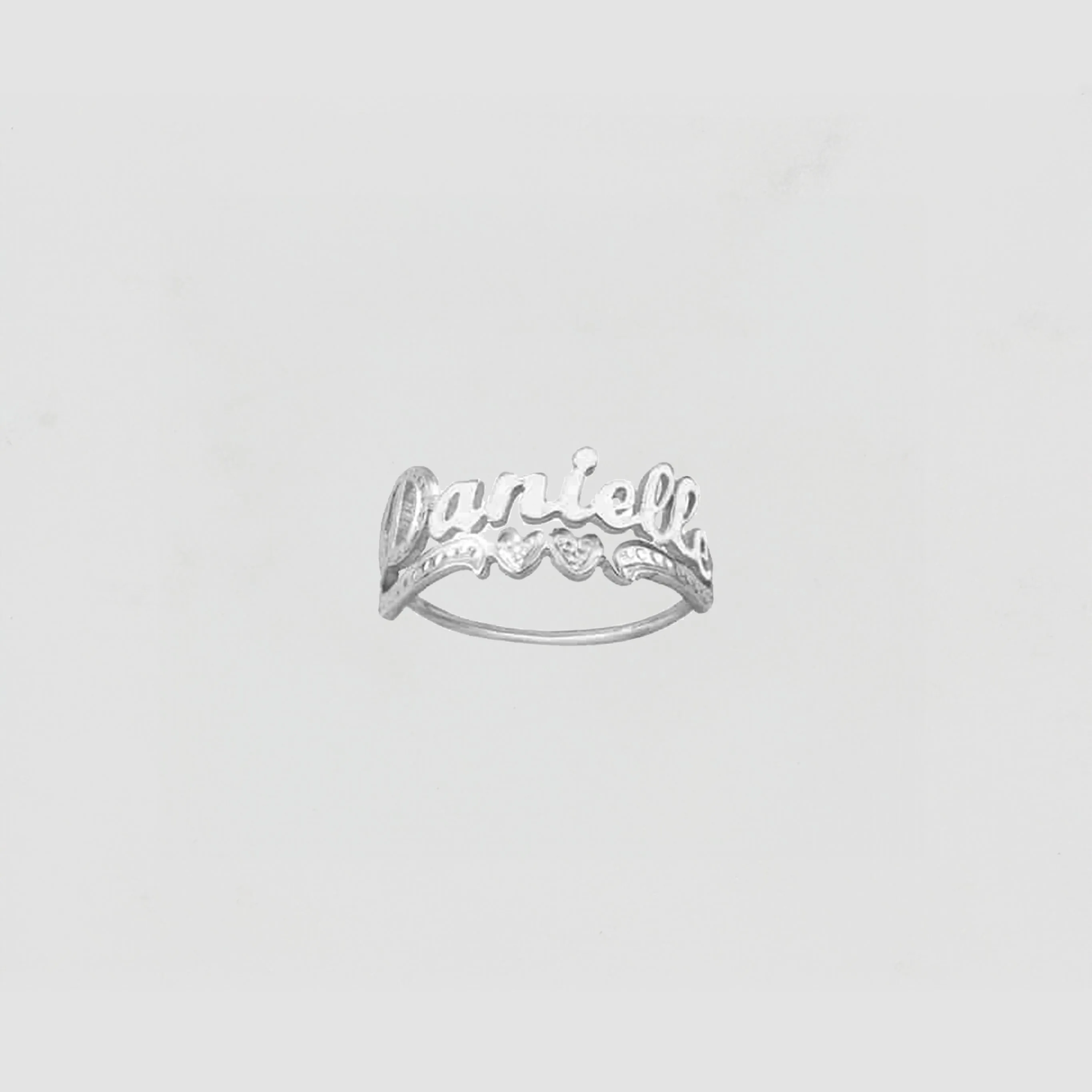 The Tiny Script Classic Cut Ring sold by The M Jewelers product image thumbnail 3