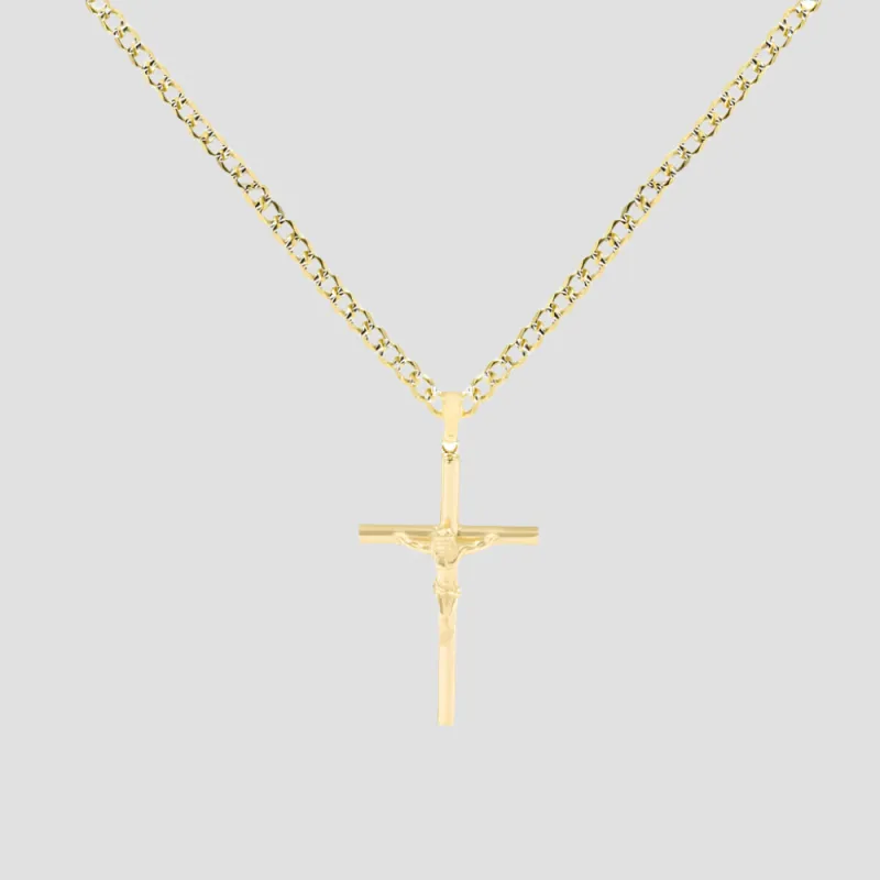 The Crucifix Necklace sold by The M Jewelers