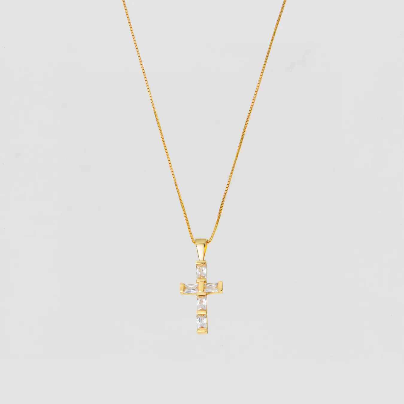 The Baguette Pendant Necklace sold by The M Jewelers