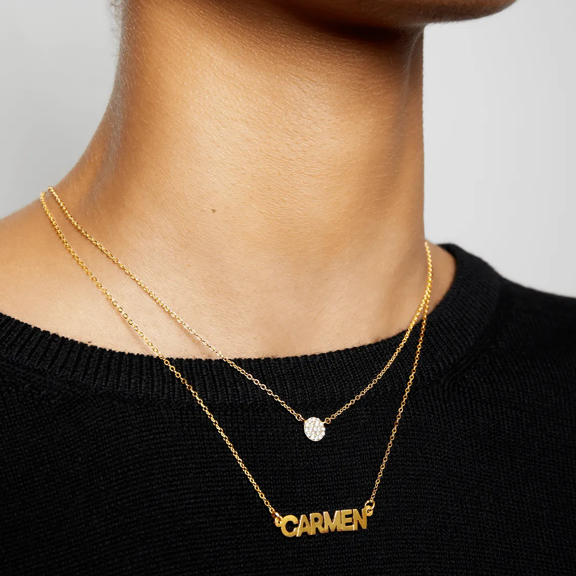 The Block Nameplate Uppercase sold by The M Jewelers product image thumbnail 2