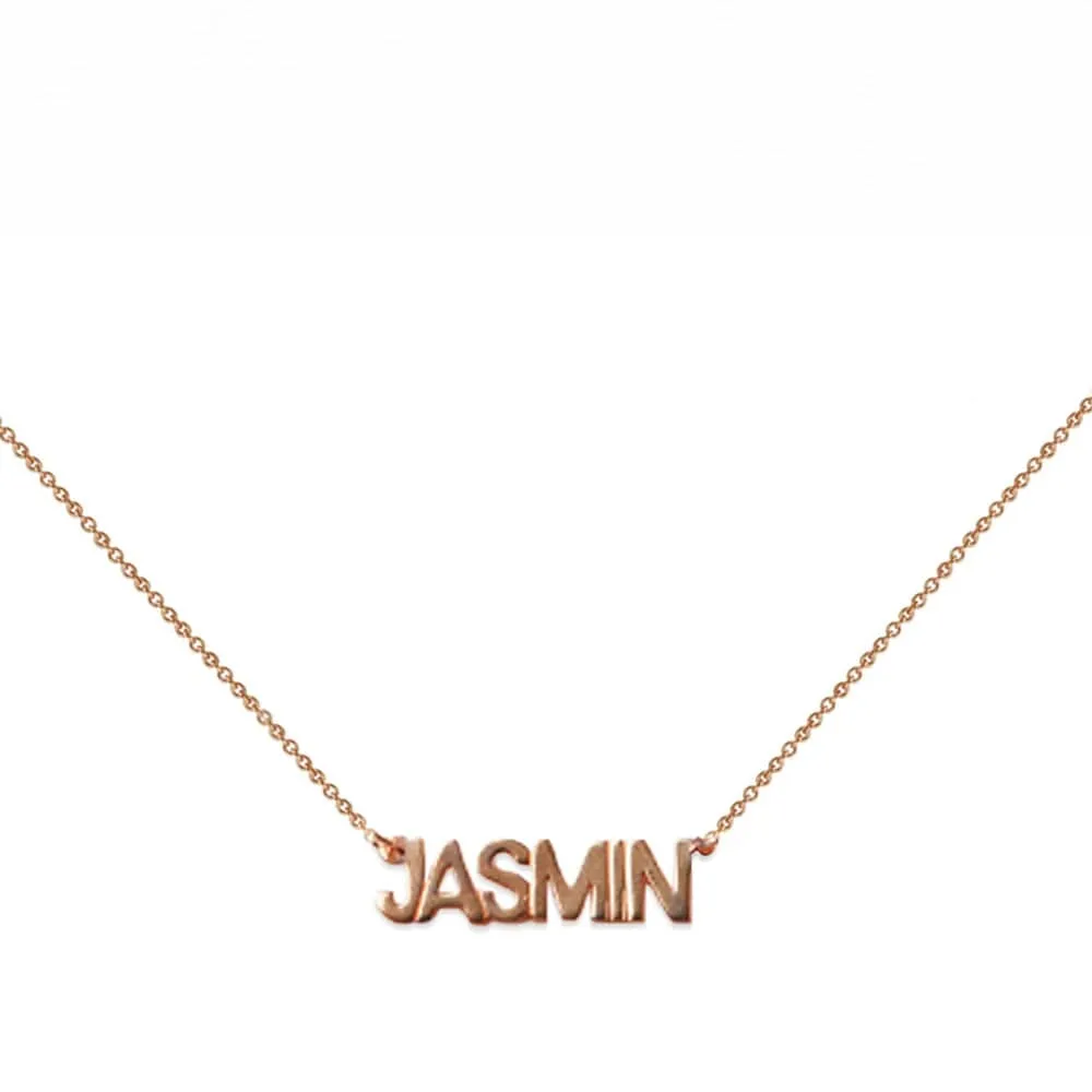 The Block Nameplate Uppercase sold by The M Jewelers product image thumbnail 4