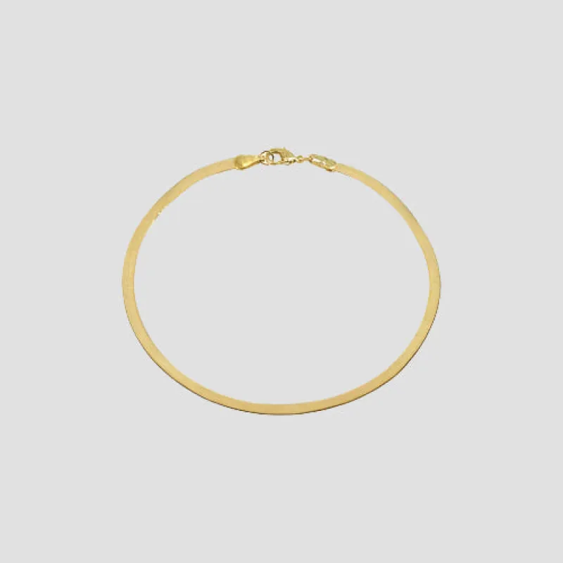 The Flat Chain Anklet sold by The M Jewelers