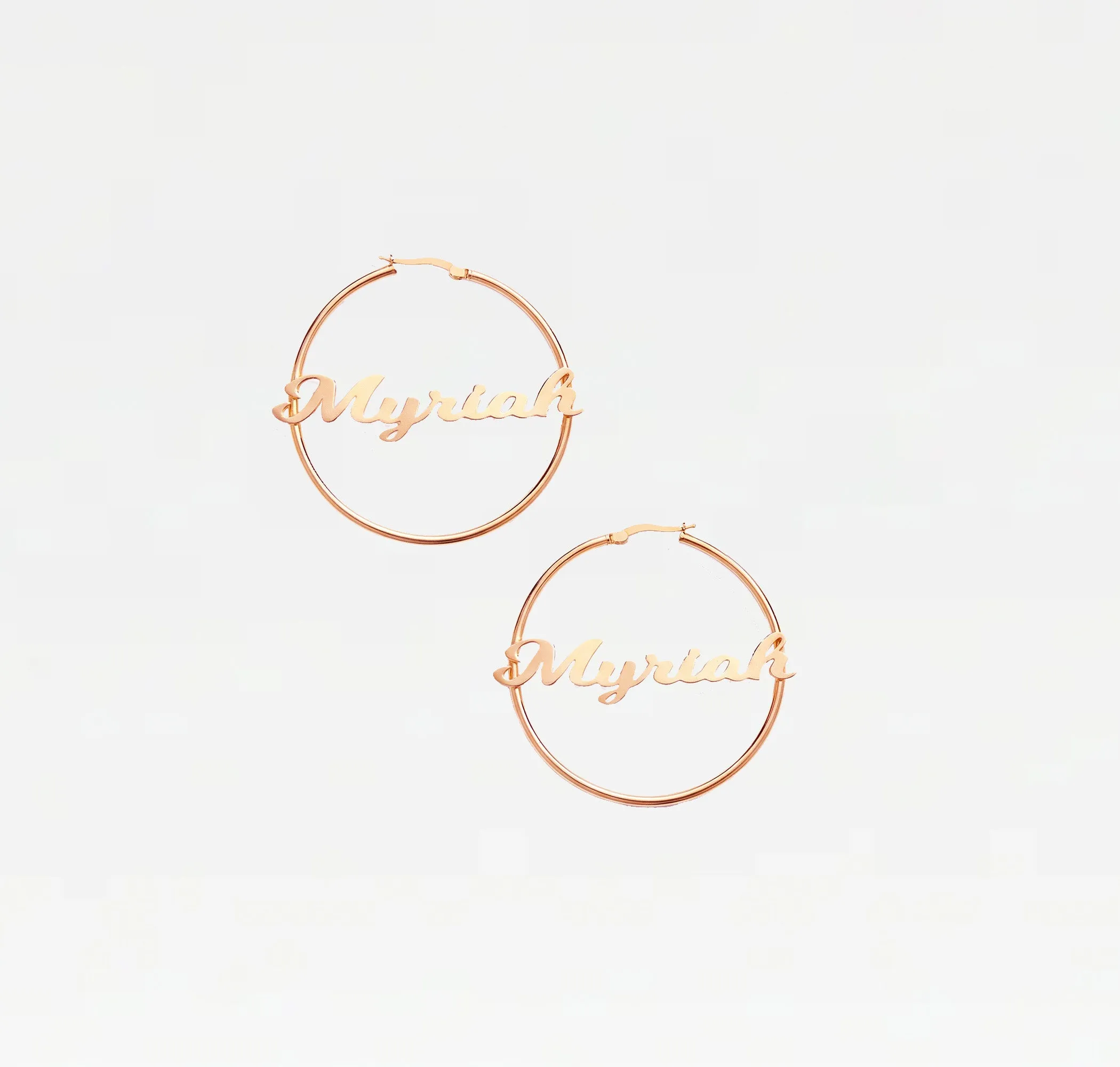 The Name Hoops sold by The M Jewelers product image thumbnail 3