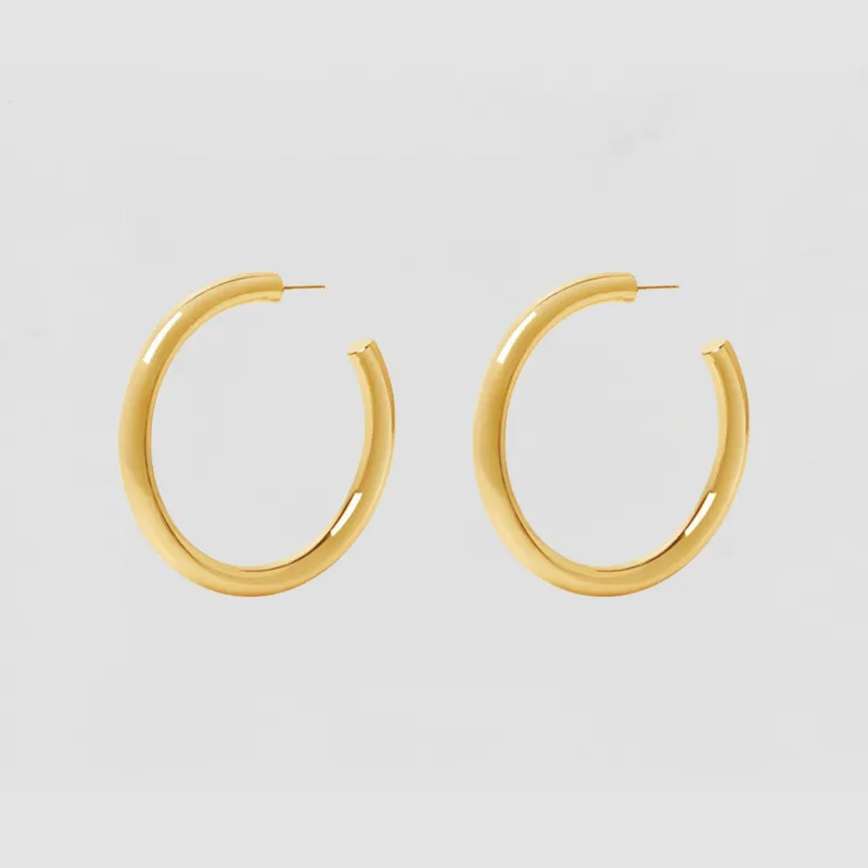 The Thick Hoop Earrings sold by The M Jewelers