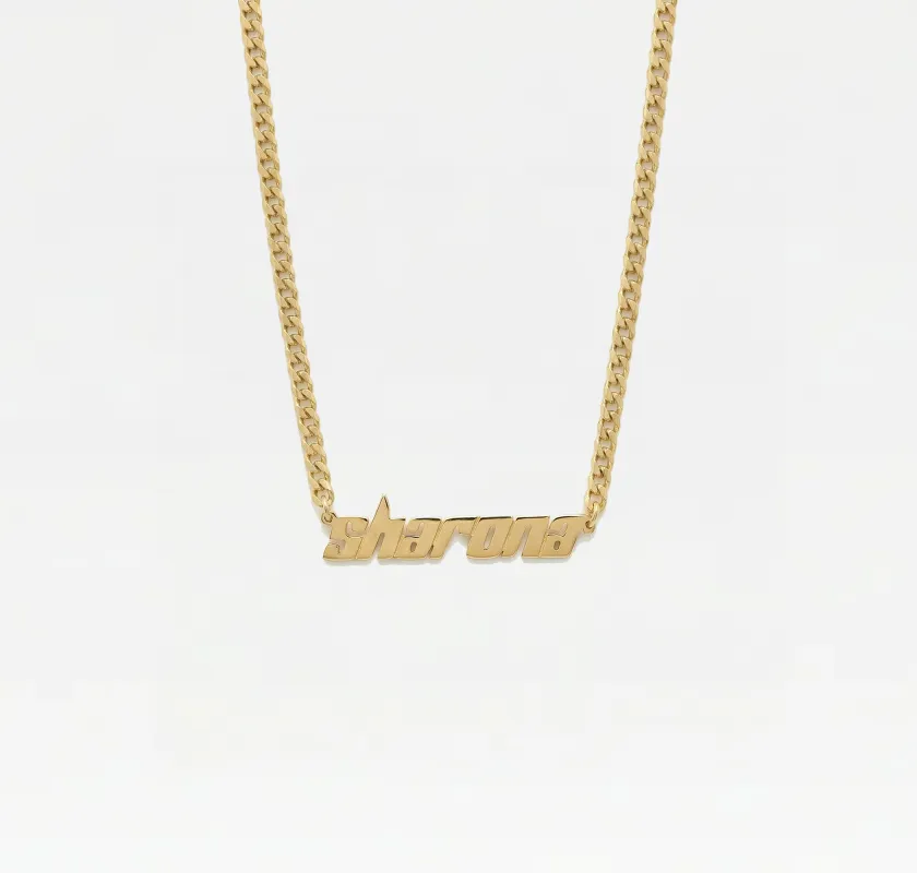 The Frame Mini Choker Nameplate made by The M Jewelers