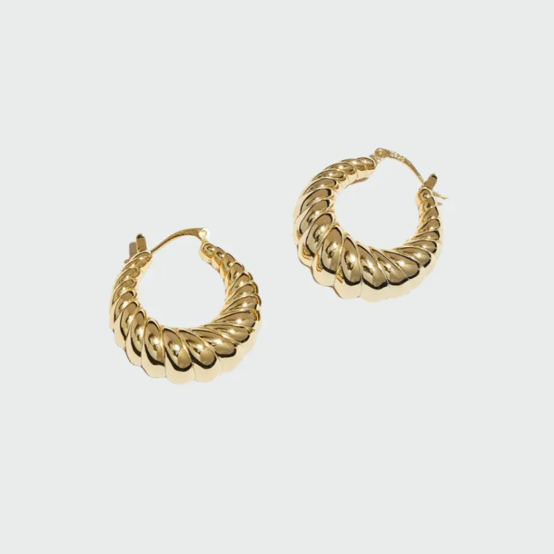 THE CROISSANT HOOPS made by The M Jewelers