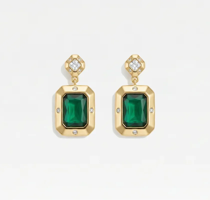 THE GIA EMERALD CUT EARRINGS made by The M Jewelers