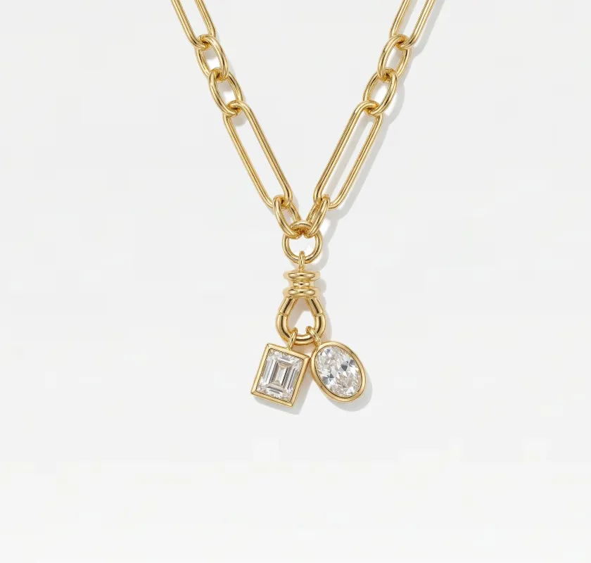 The Senlis Stone Necklace made by The M Jewelers