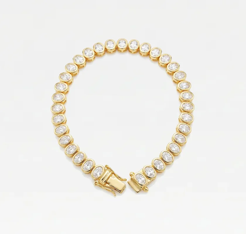 THE OVAL TENNIS BRACELET sold by The M Jewelers