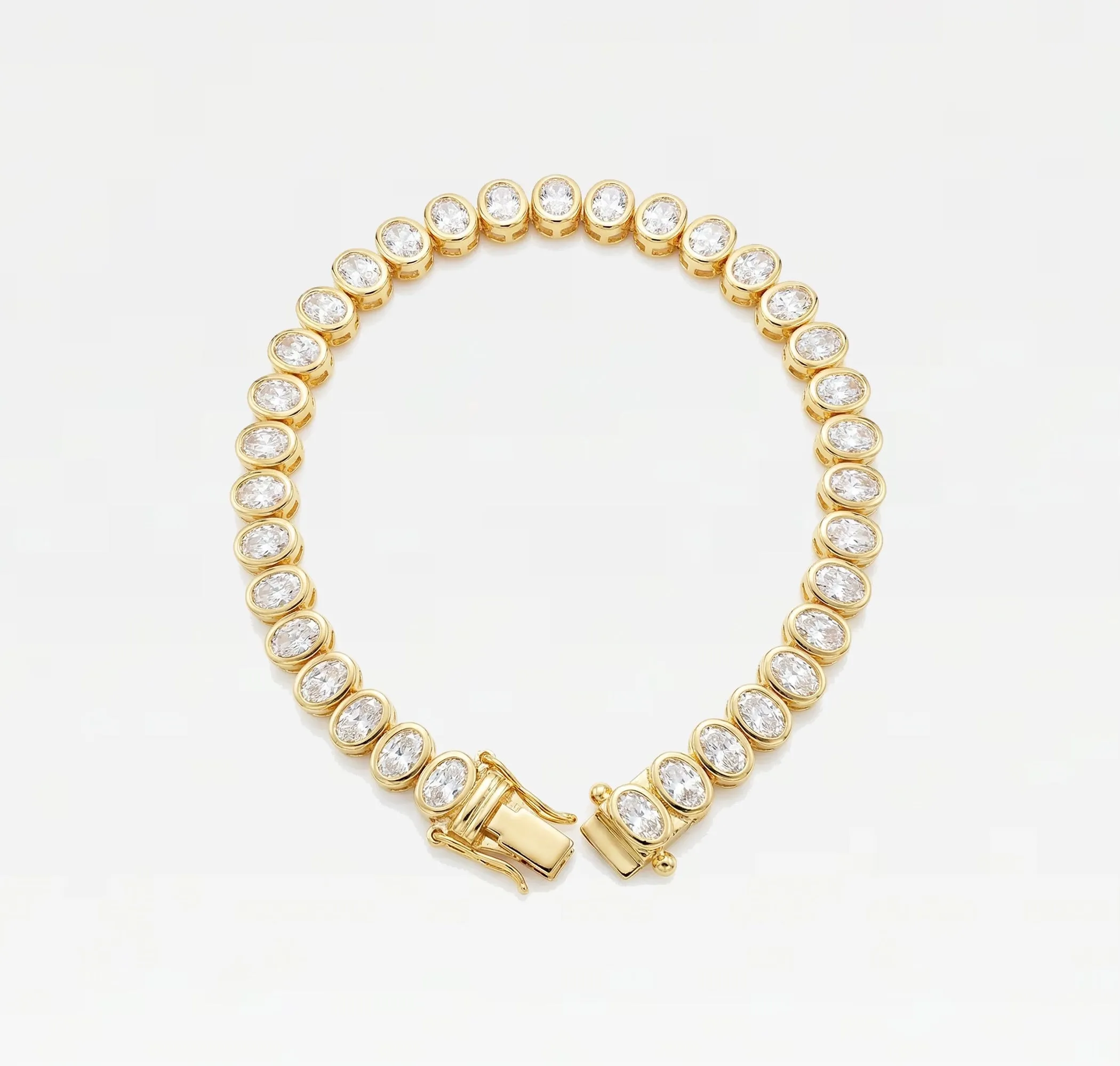 THE OVAL TENNIS BRACELET sold by The M Jewelers