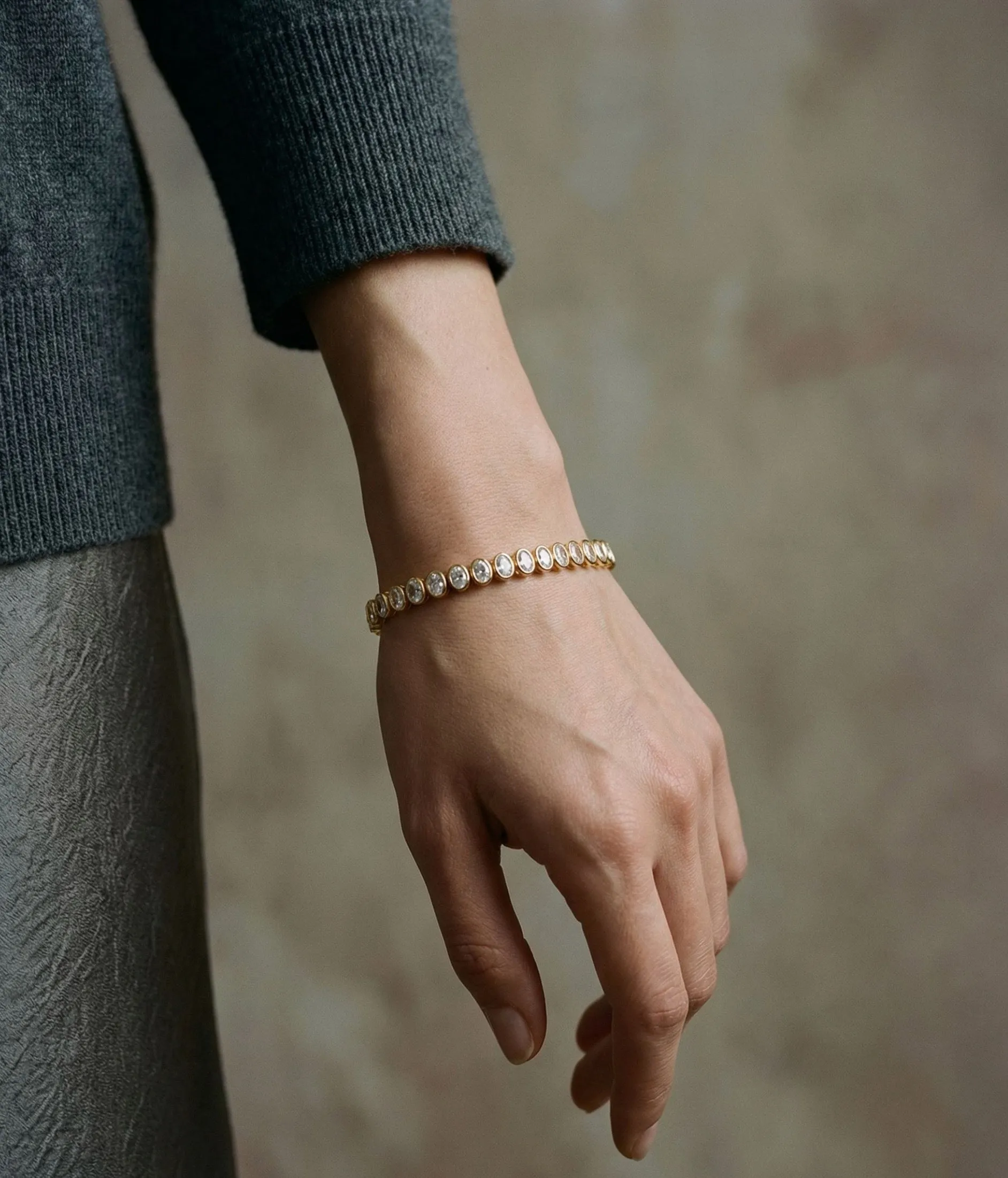 THE OVAL TENNIS BRACELET sold by The M Jewelers product image thumbnail 3