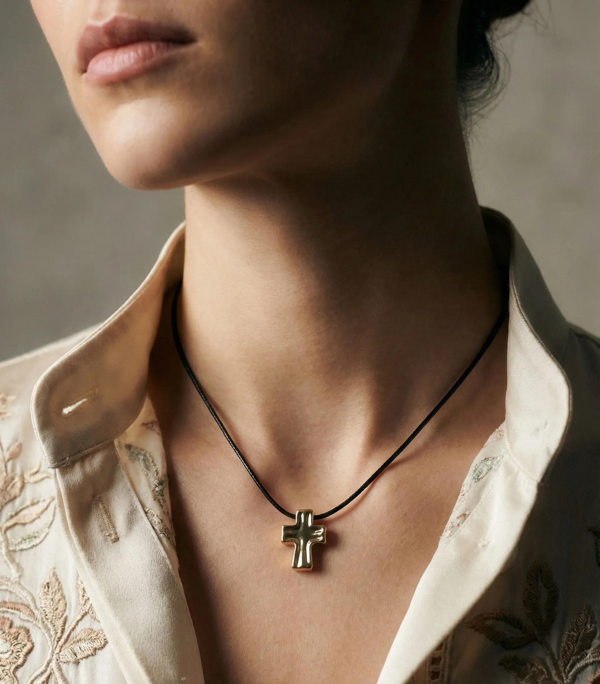 THE CROSS CORD NECKLACE sold by The M Jewelers product image thumbnail 2