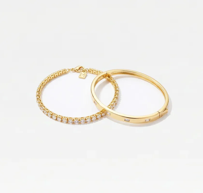 THE TENNIS CUFF BRACELET SET made by The M Jewelers