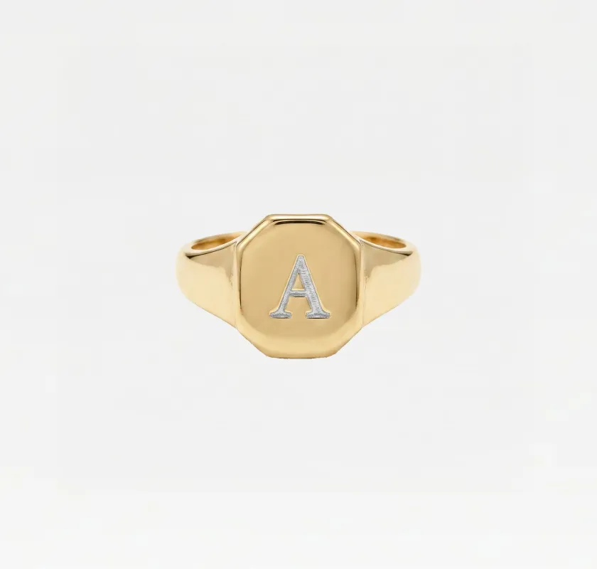 THE MULBERRY BLOCK SIGNET RING made by The M Jewelers
