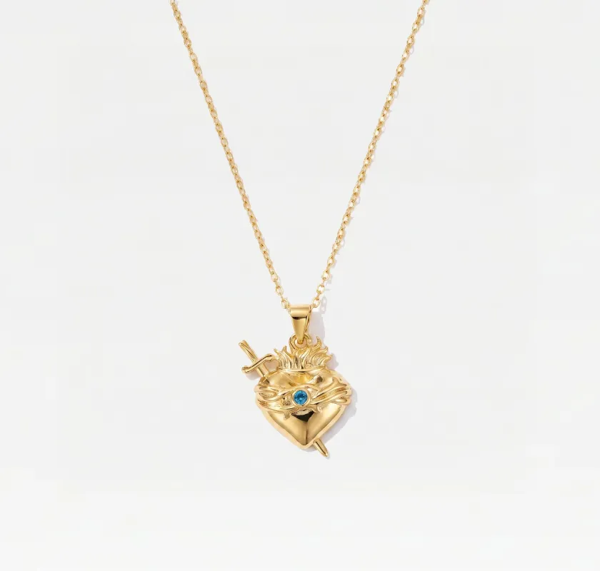 THE SACRED HEART PENDANT NECKLACE made by The M Jewelers