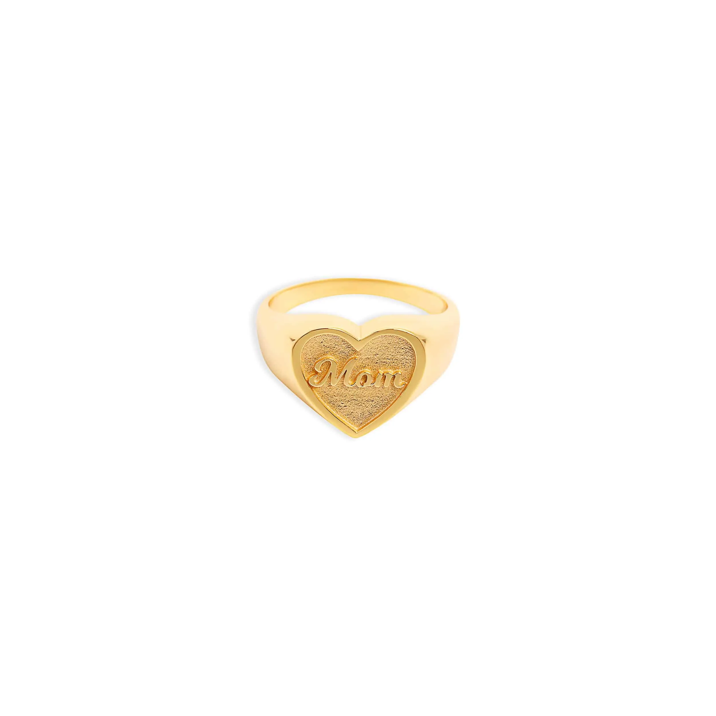 The Mom Heart Signet Ring sold by The M Jewelers product image thumbnail 5