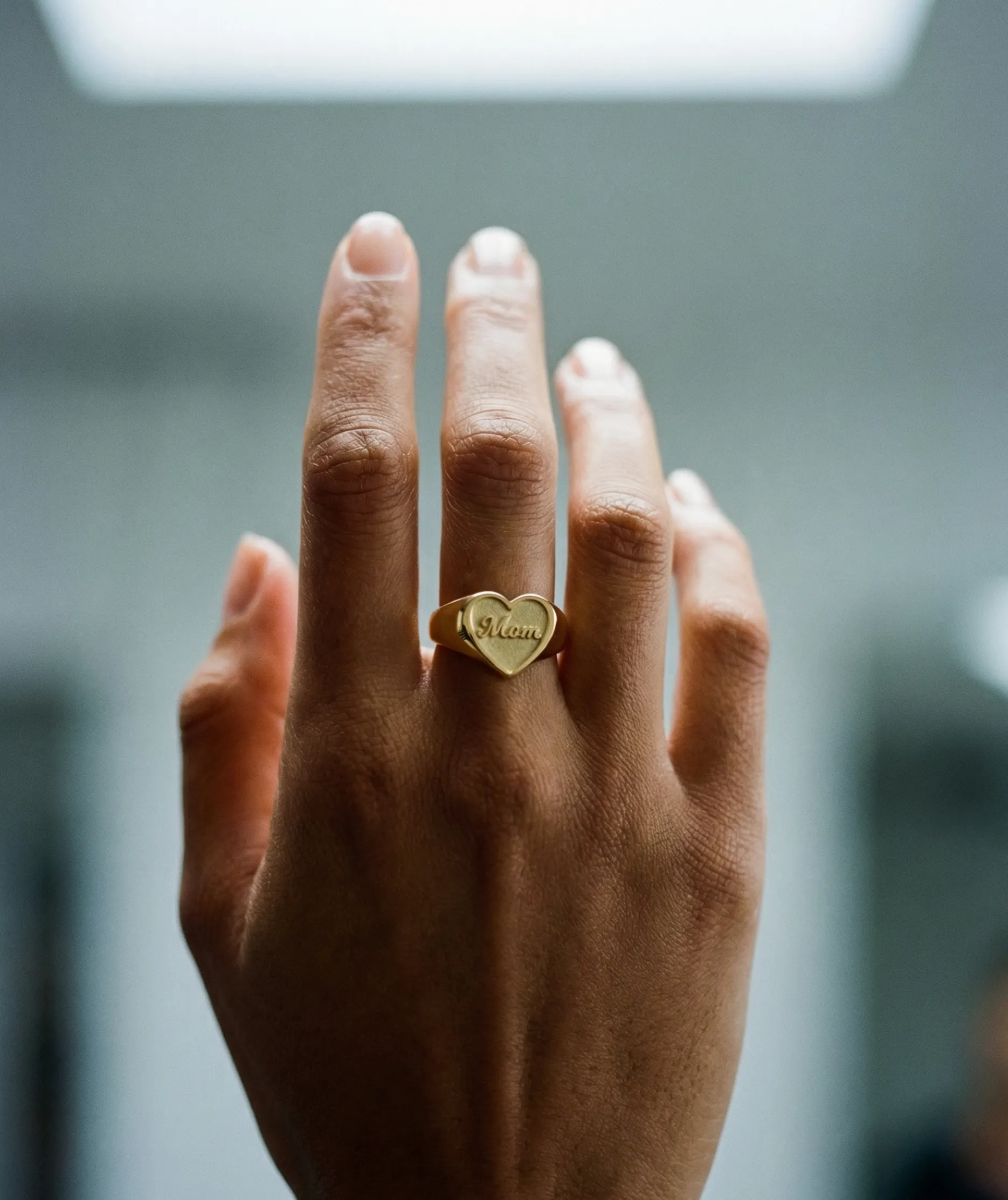The Mom Heart Signet Ring sold by The M Jewelers product image thumbnail 2
