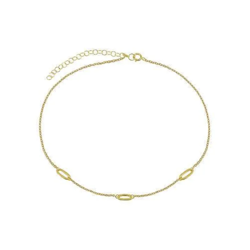 The Open Link Choker Necklace made by The M Jewelers