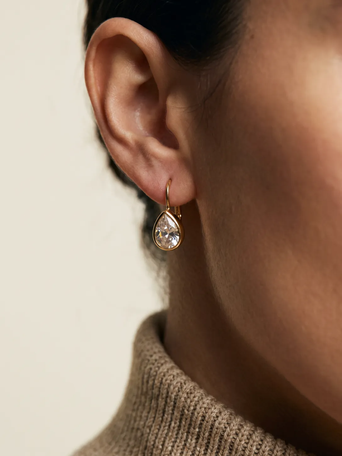 The Pear Shaped Lever Back Earrings sold by The M Jewelers product image thumbnail 2