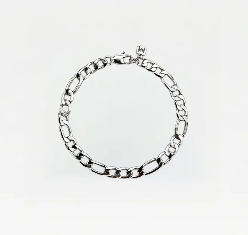 The Figaro Link Bracelet (Men's) made by The M Jewelers